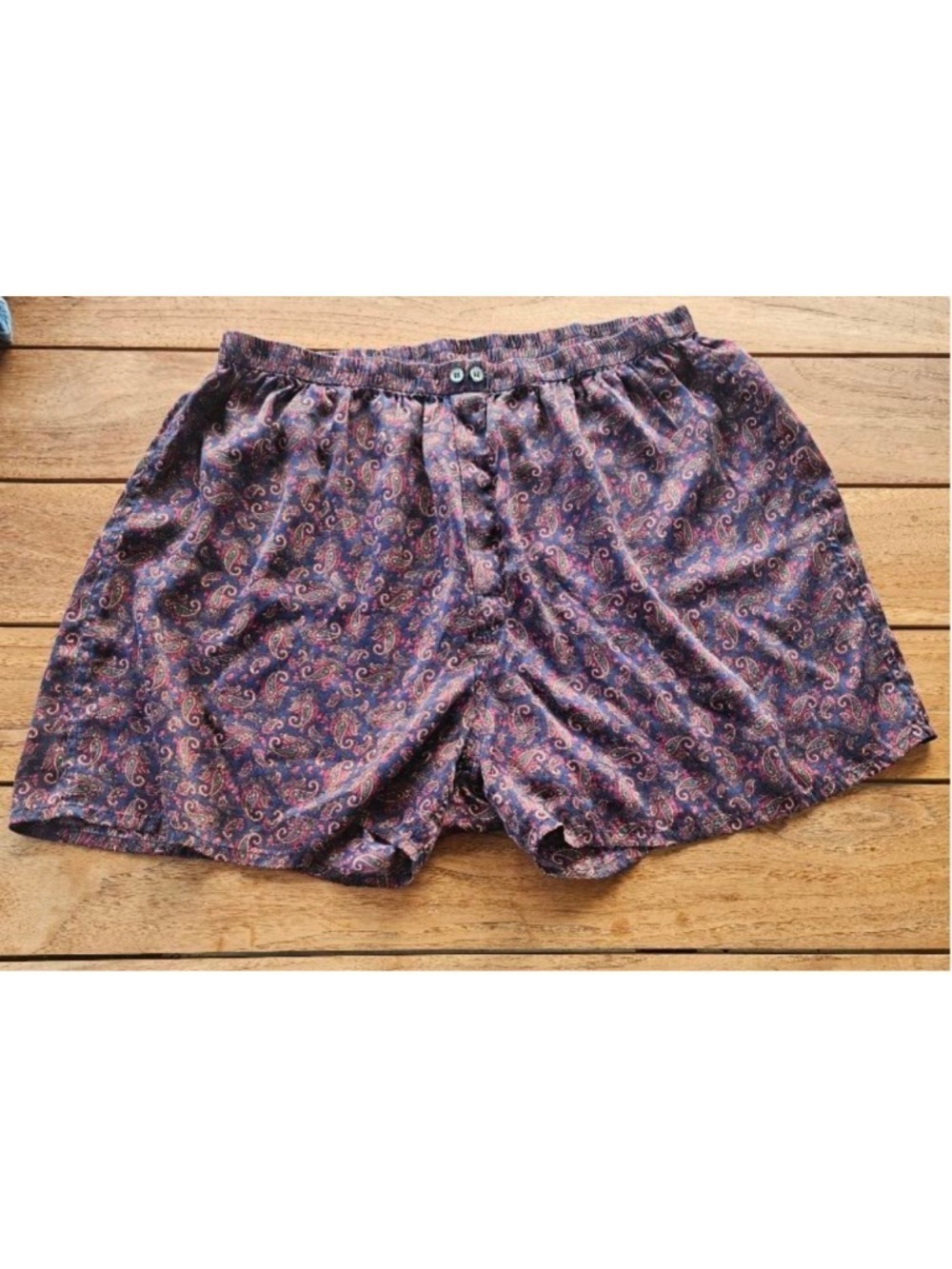 Vintage Men's Victoria's Secret Silk Paisley Sleep Loungewear Gold Label Unisex